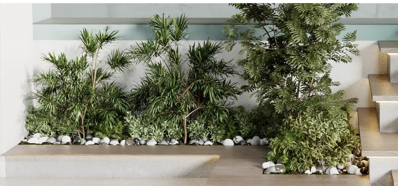 wall plant - hanging plants - outdoor plant set 214 3D model_6