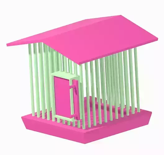 Stylish Parrot Cage 3D print model