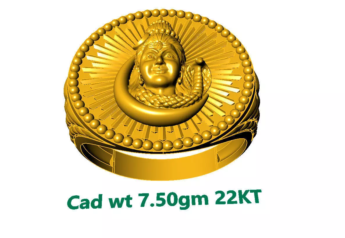 50 mens Ring all 3DM formets and all idols are separate 3D print model