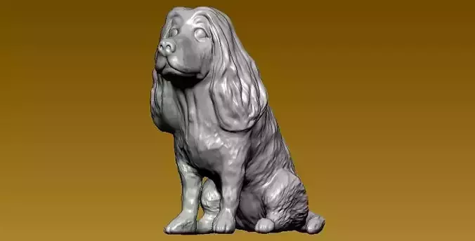 Dog Cocker Spaniel statue - 3D print