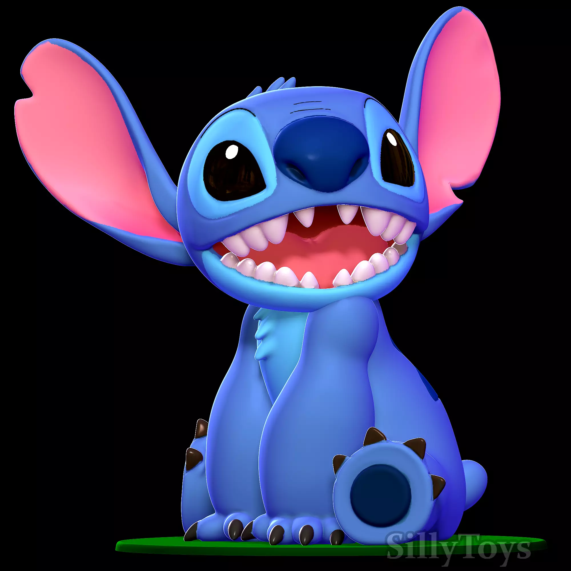 Stitch Sitting - Lilo and Stitch 3D print model_0