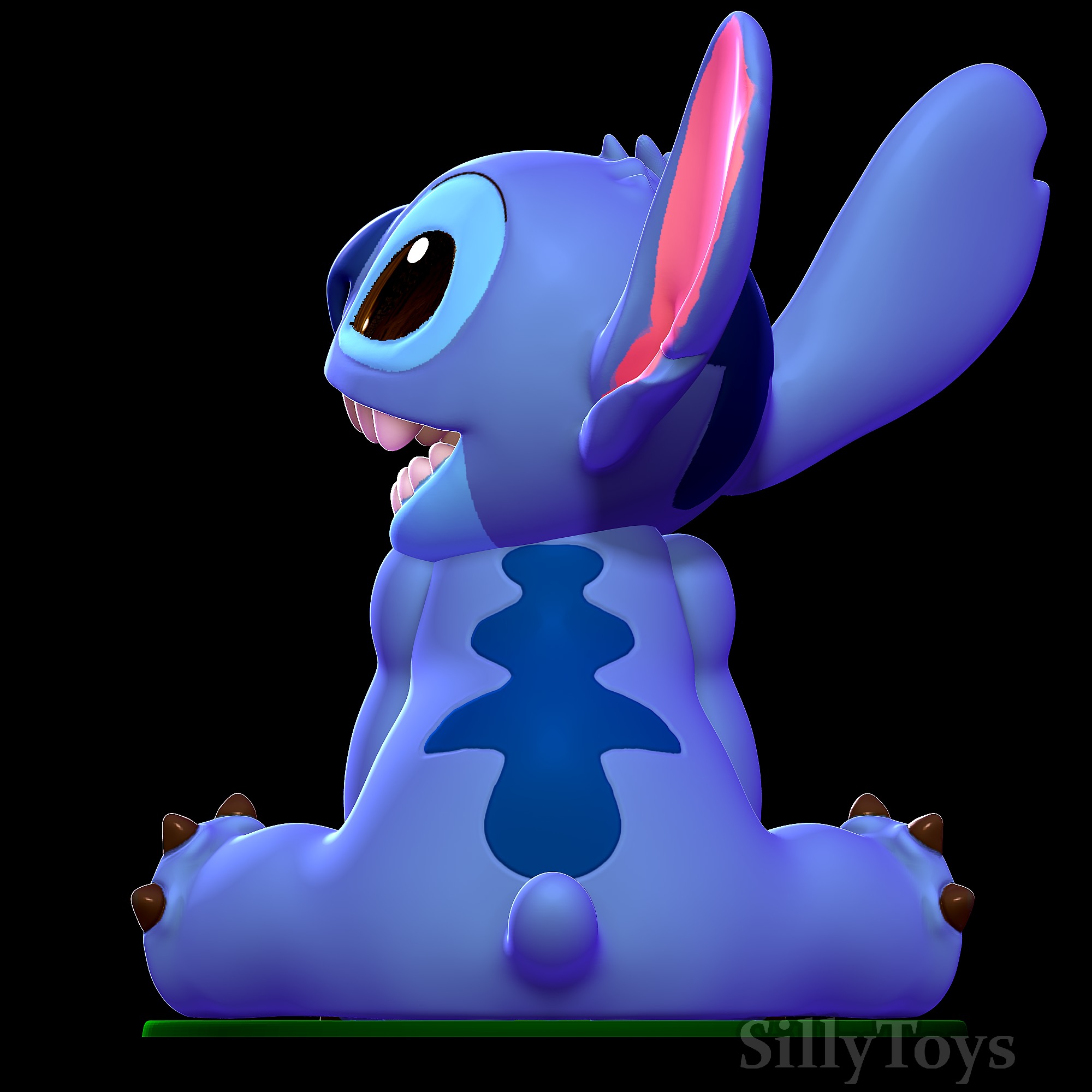 Stitch Sitting - Lilo and Stitch 3D print model_3