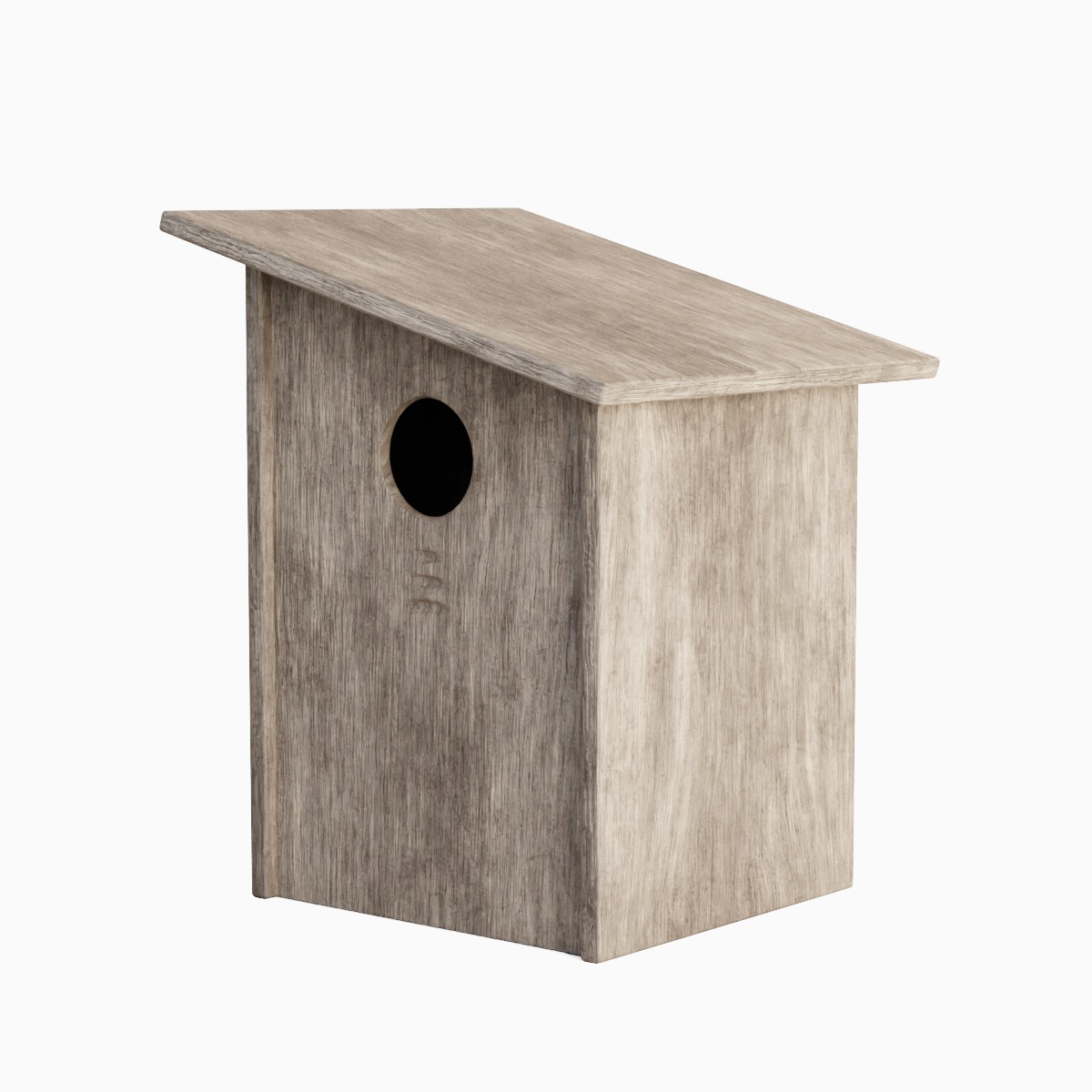 Wooden Birdhouse C 03 3D model_3