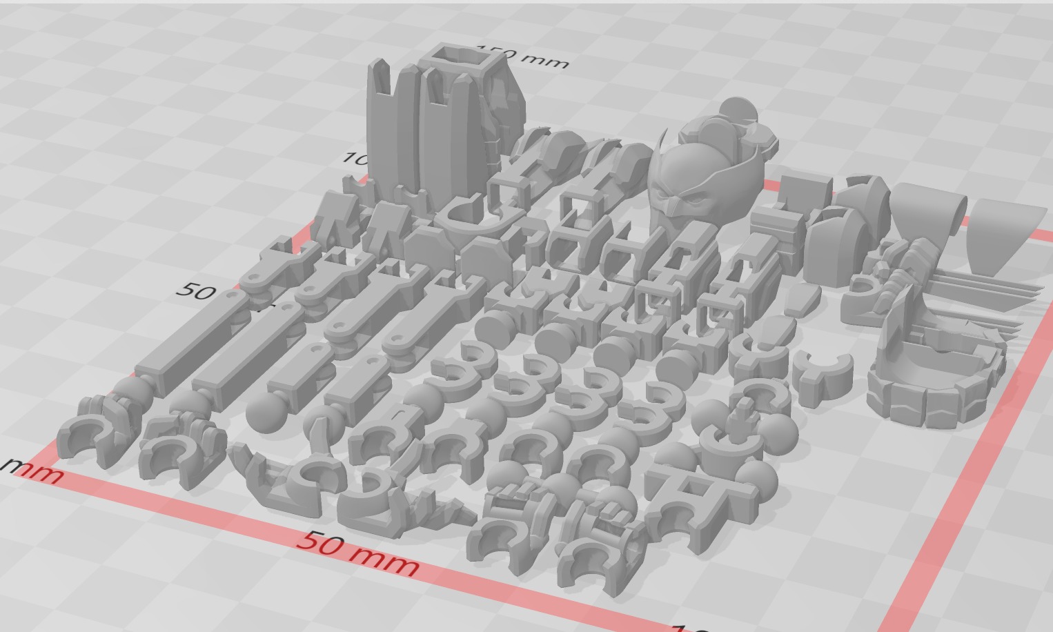 DUMMY FIGURE X-MEN WOLVERINE 3D print model_5
