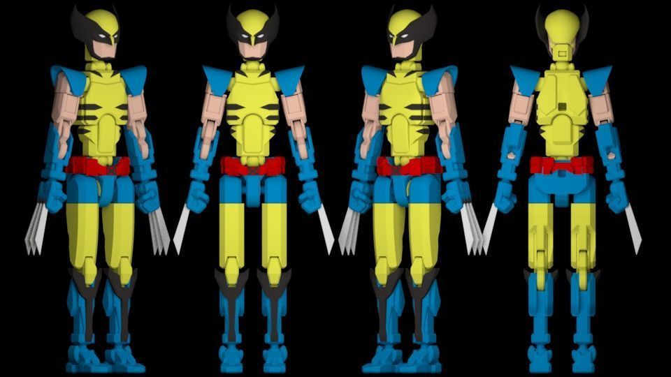 DUMMY FIGURE X-MEN WOLVERINE 3D print model_1