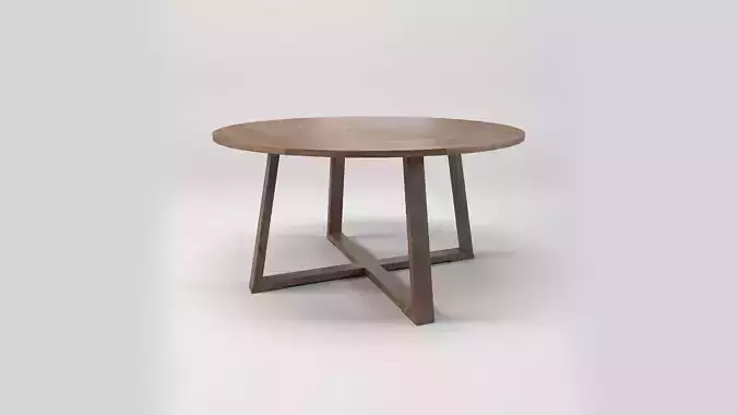 Round Wooden Dining Table