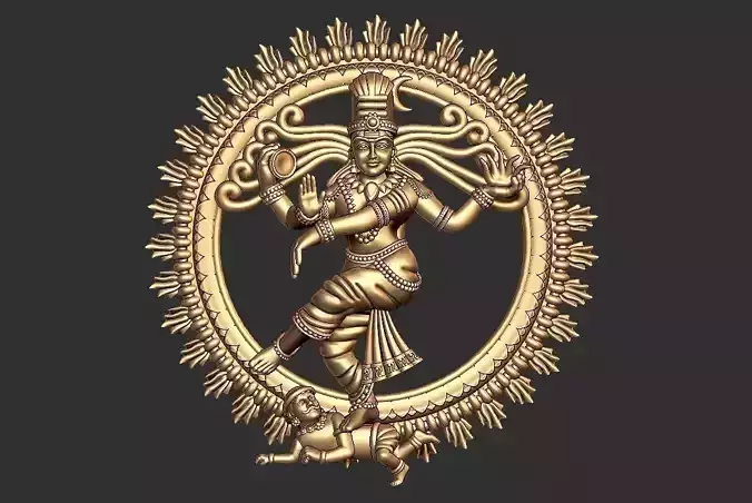 Natraj pendent 10gm  gold pendent