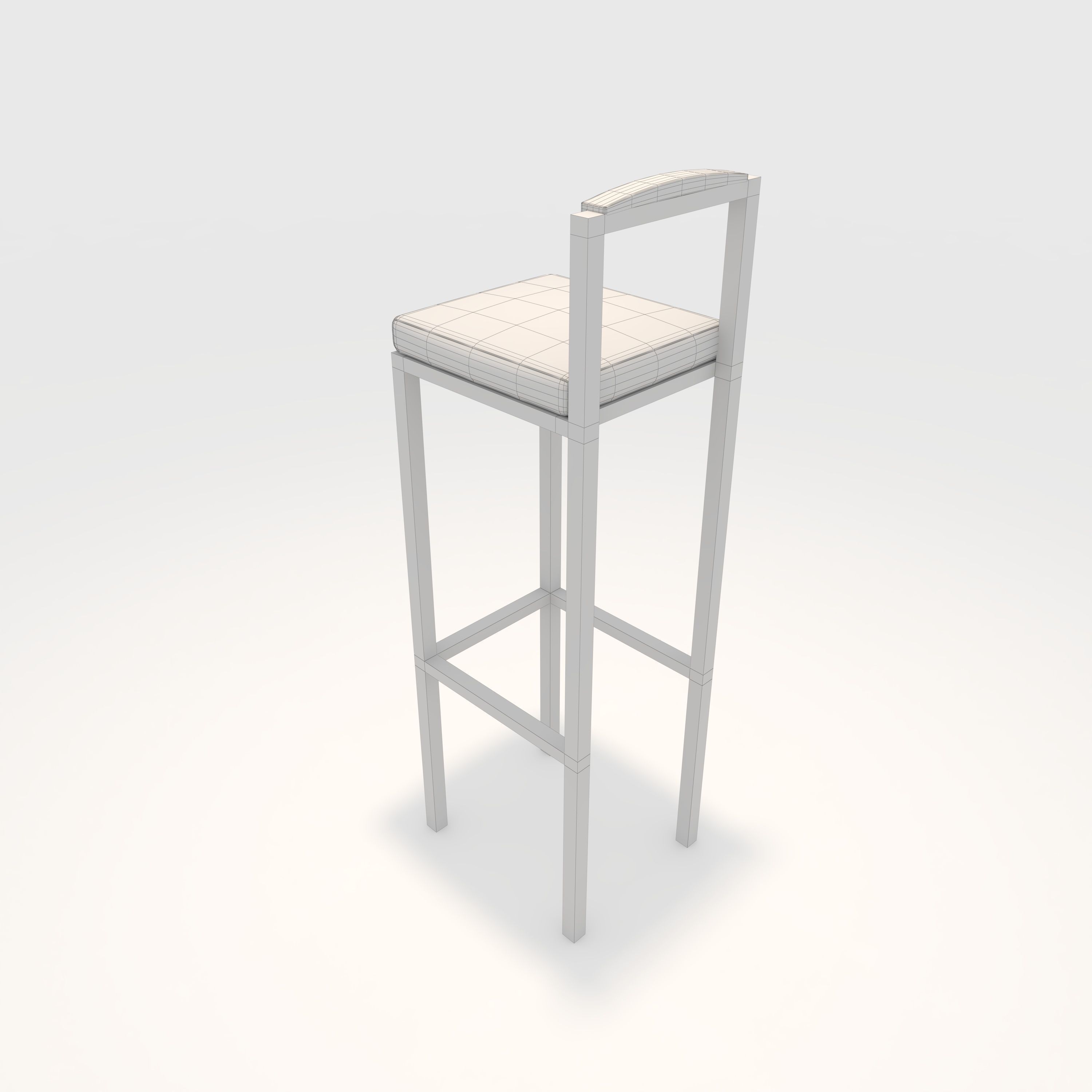 Bar Stool 7 3D model_5