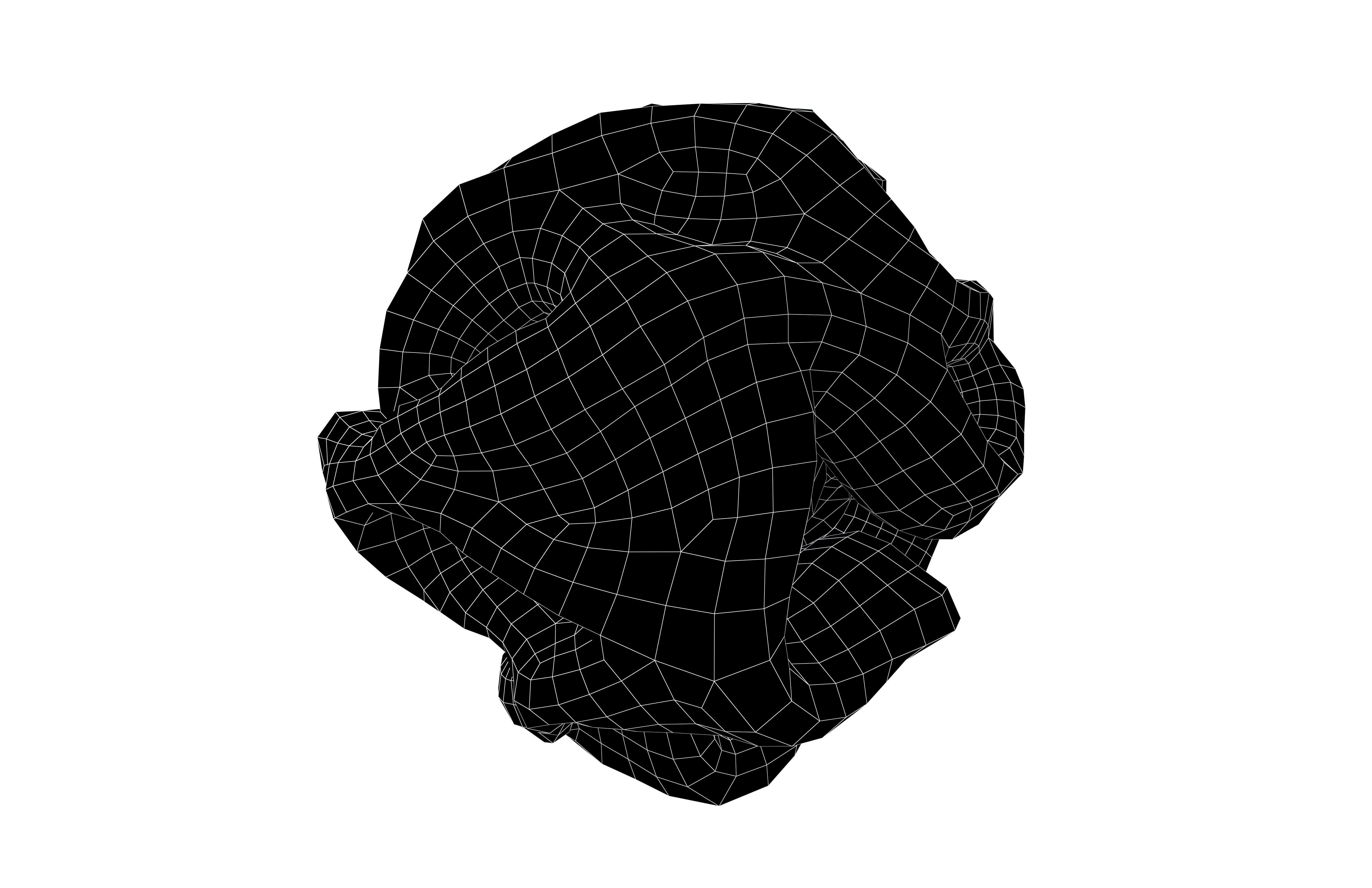 Abstract Shape v18 007 Low-poly 3D model_6