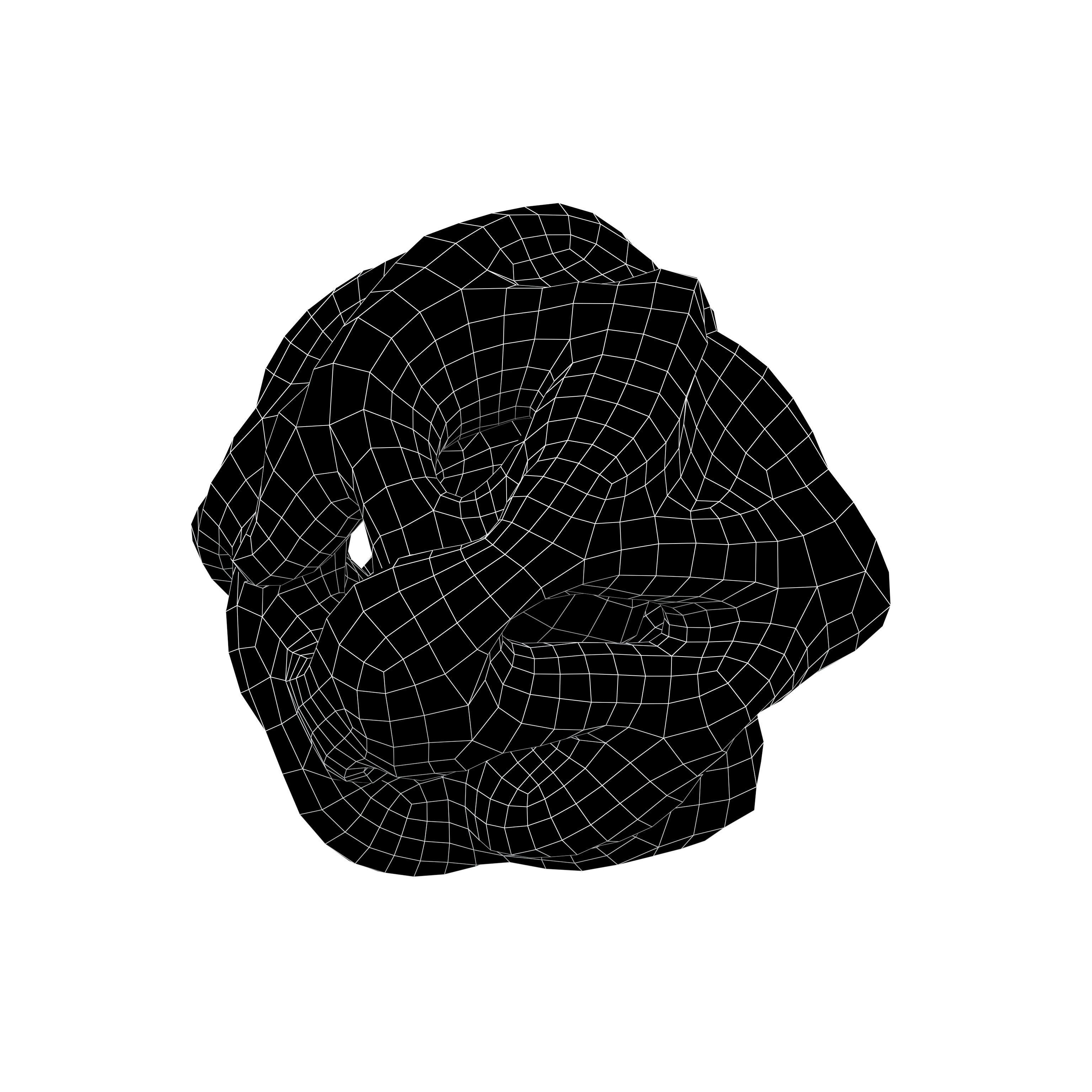 Abstract Shape v18 007 Low-poly 3D model_4