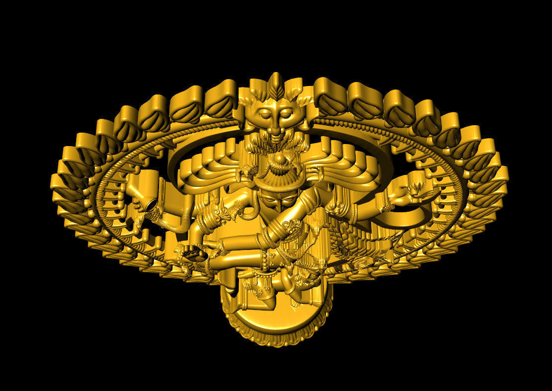 Natraj pendent High Quality   3D print model_8