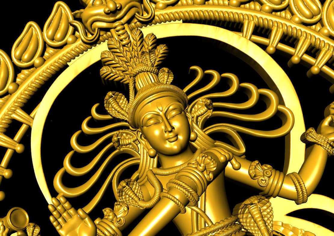 Natraj pendent High Quality   3D print model_4