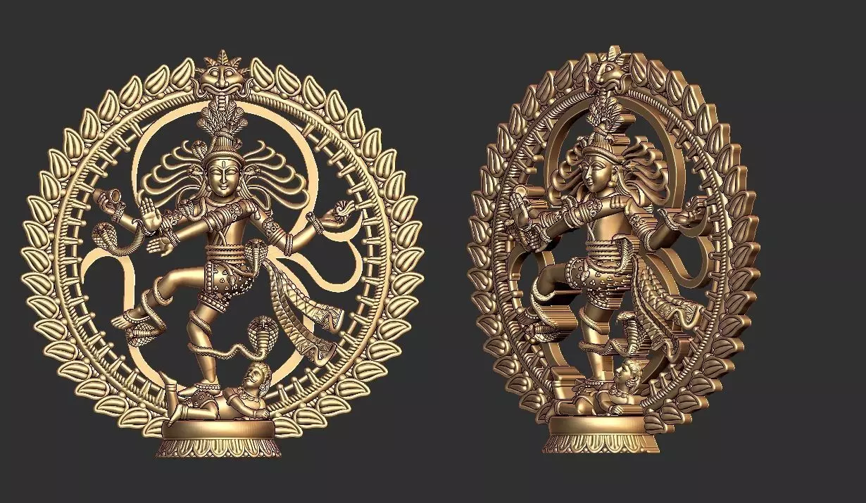 Natraj pendent High Quality   3D print model_0