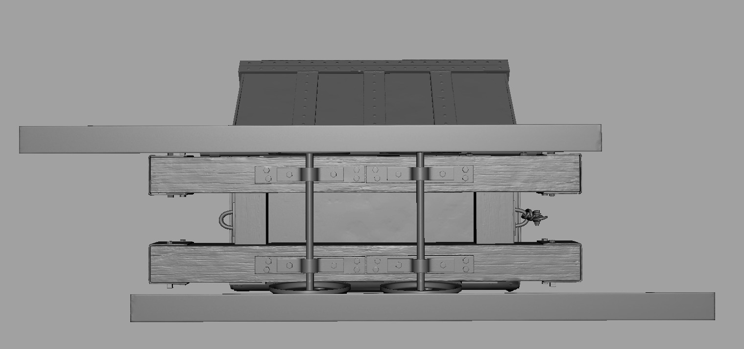 Minecart Low-poly 3D model_21