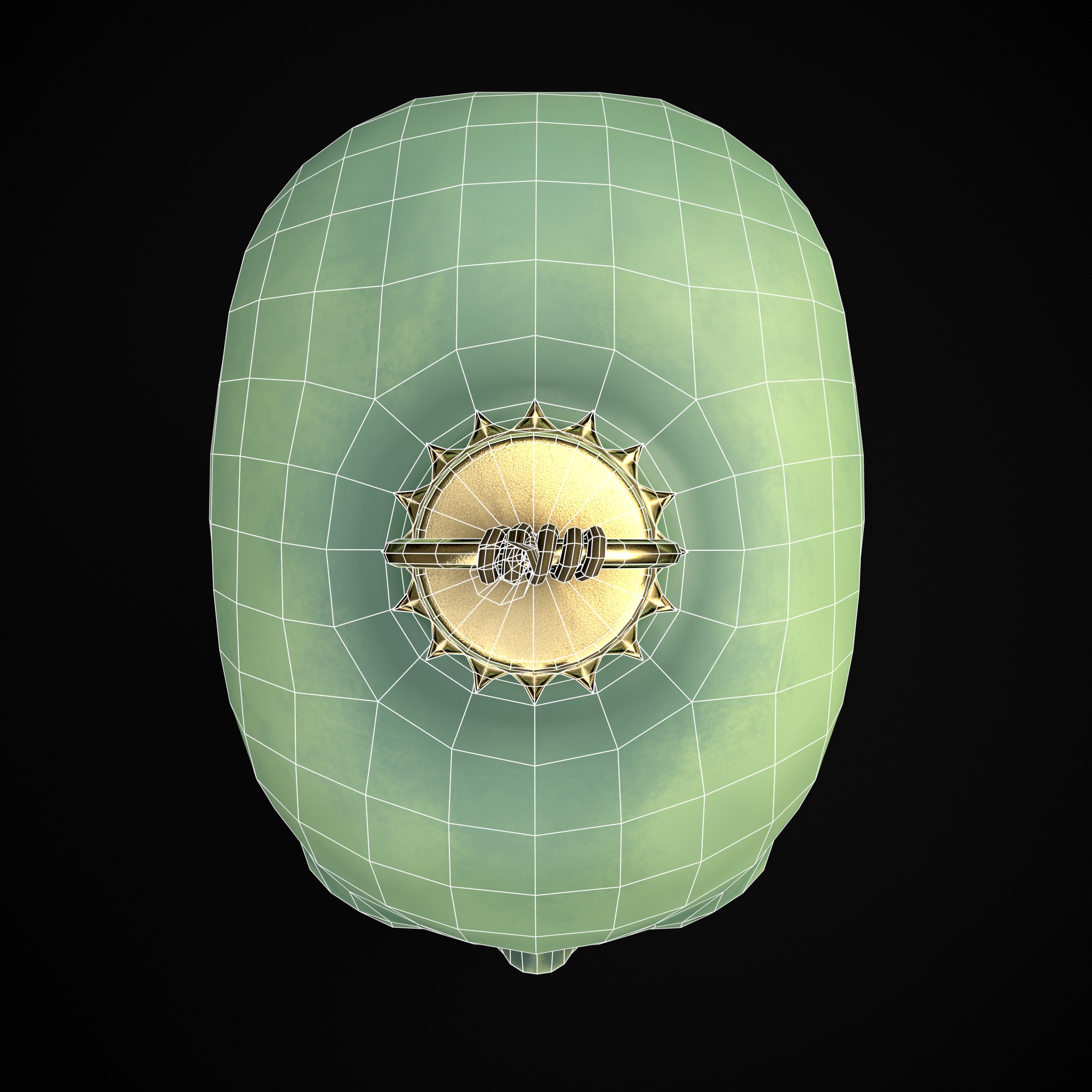 Hanging Stylized Skull  Low-poly 3D model_18