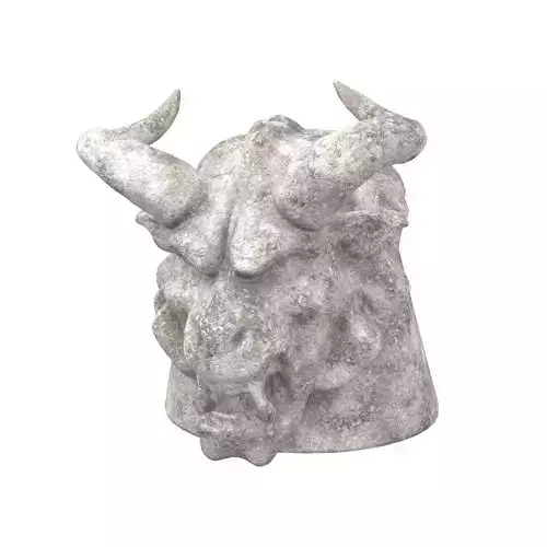 Monster Head Sculpture v1 001