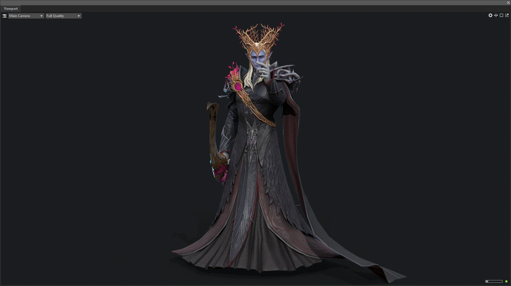 Dark elf 3D model_11