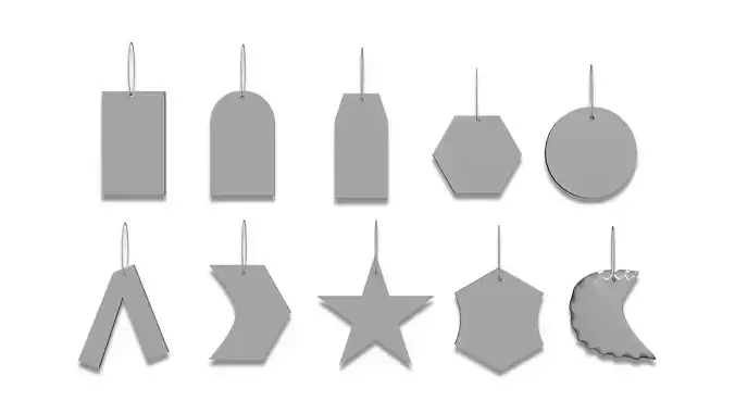 Cloth Tags 3d Models