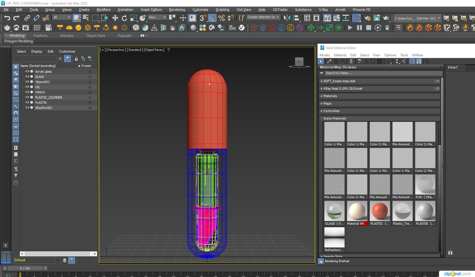 LIP TINT CONTAINERS 3D model_8