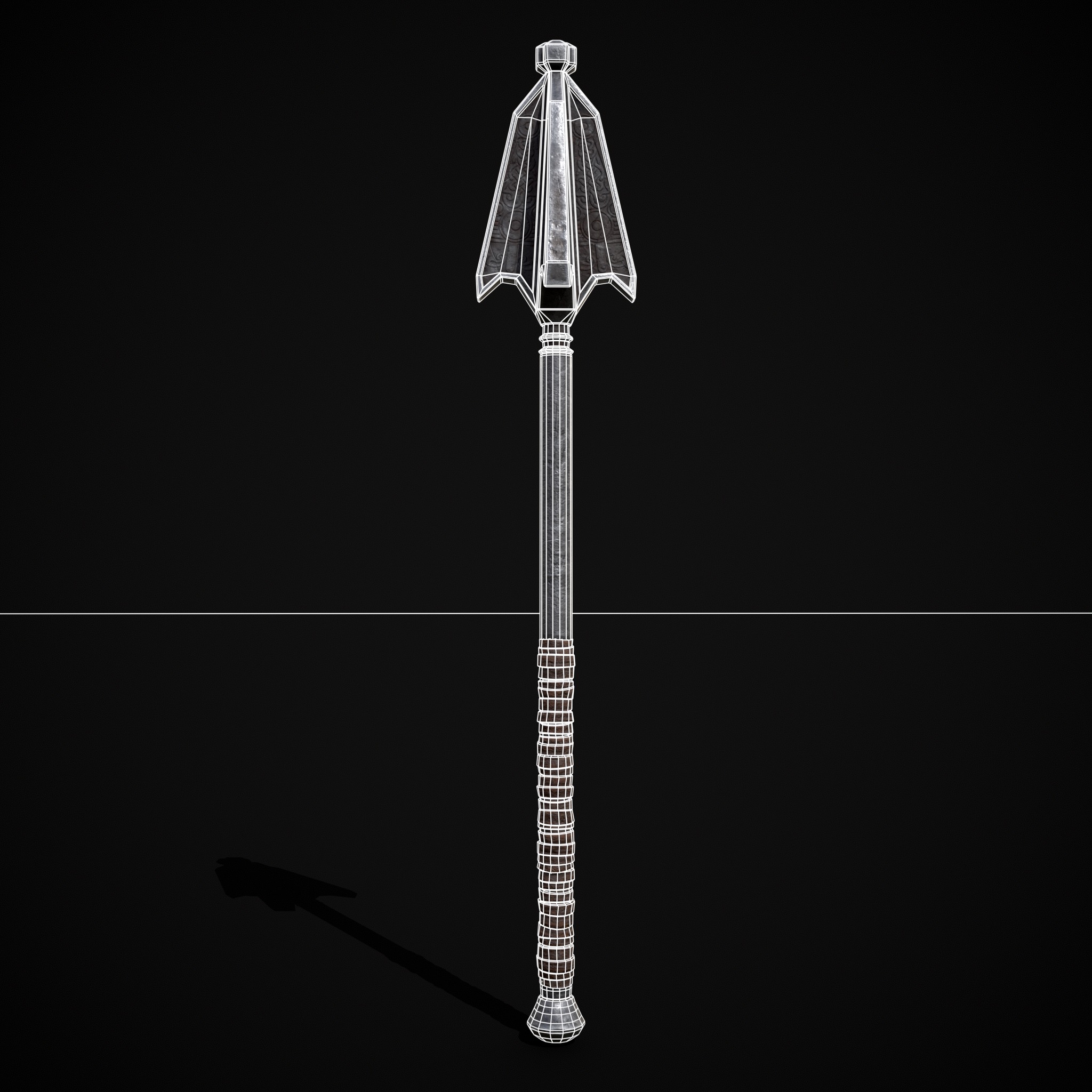 High Quality Viking Weapons Pack Low-poly 3D model_10