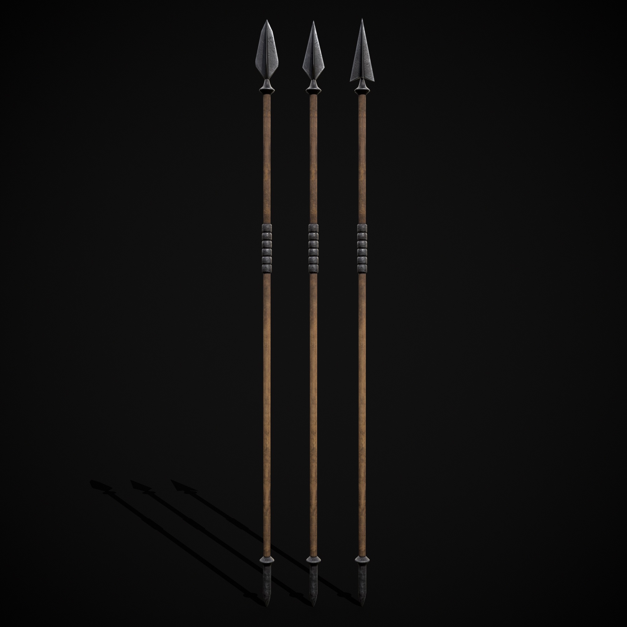 High Quality Viking Weapons Pack Low-poly 3D model_11