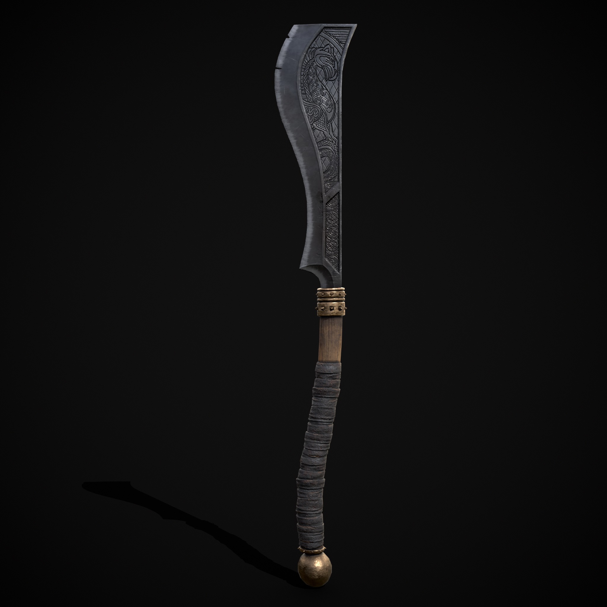 High Quality Viking Weapons Pack Low-poly 3D model_7
