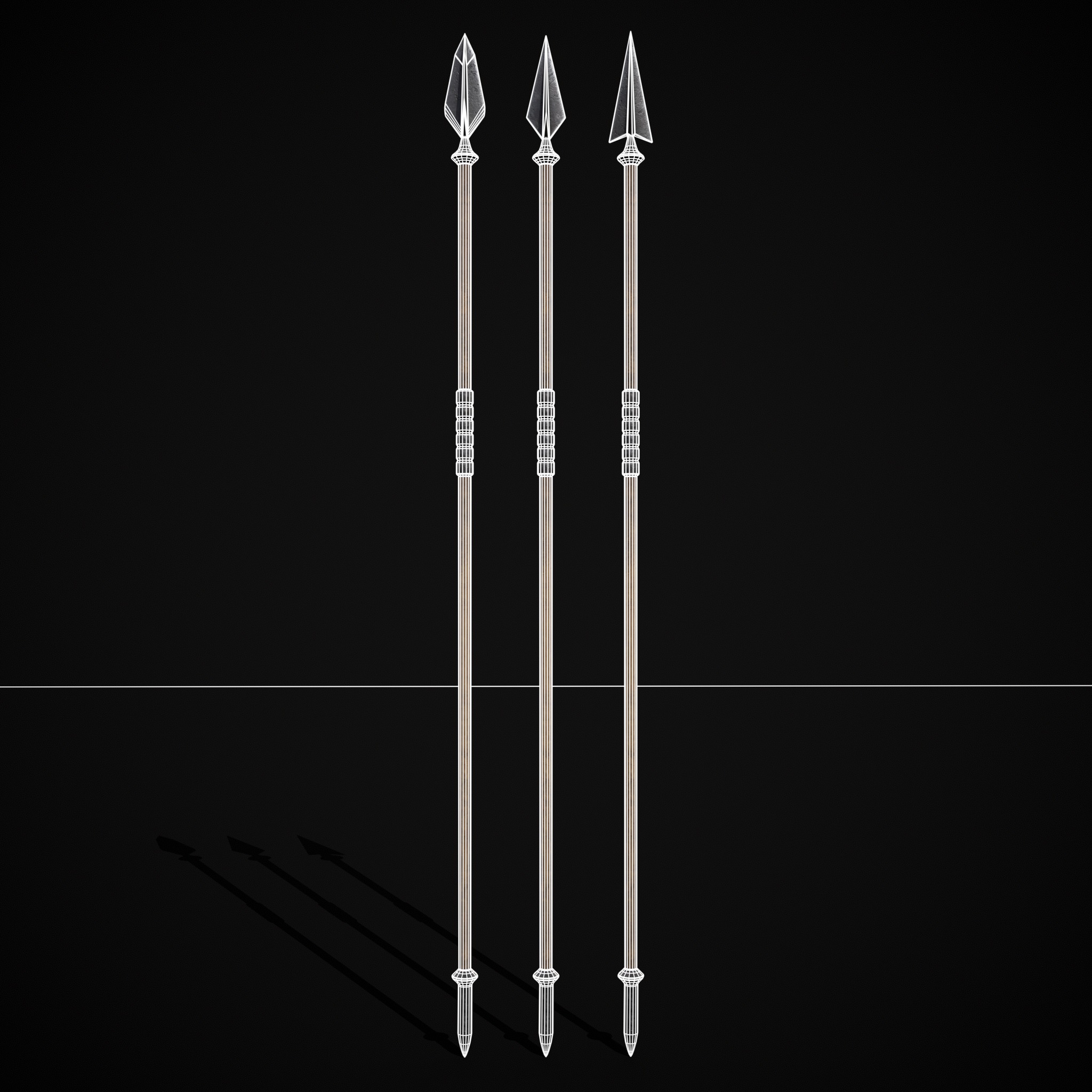 High Quality Viking Weapons Pack Low-poly 3D model_12