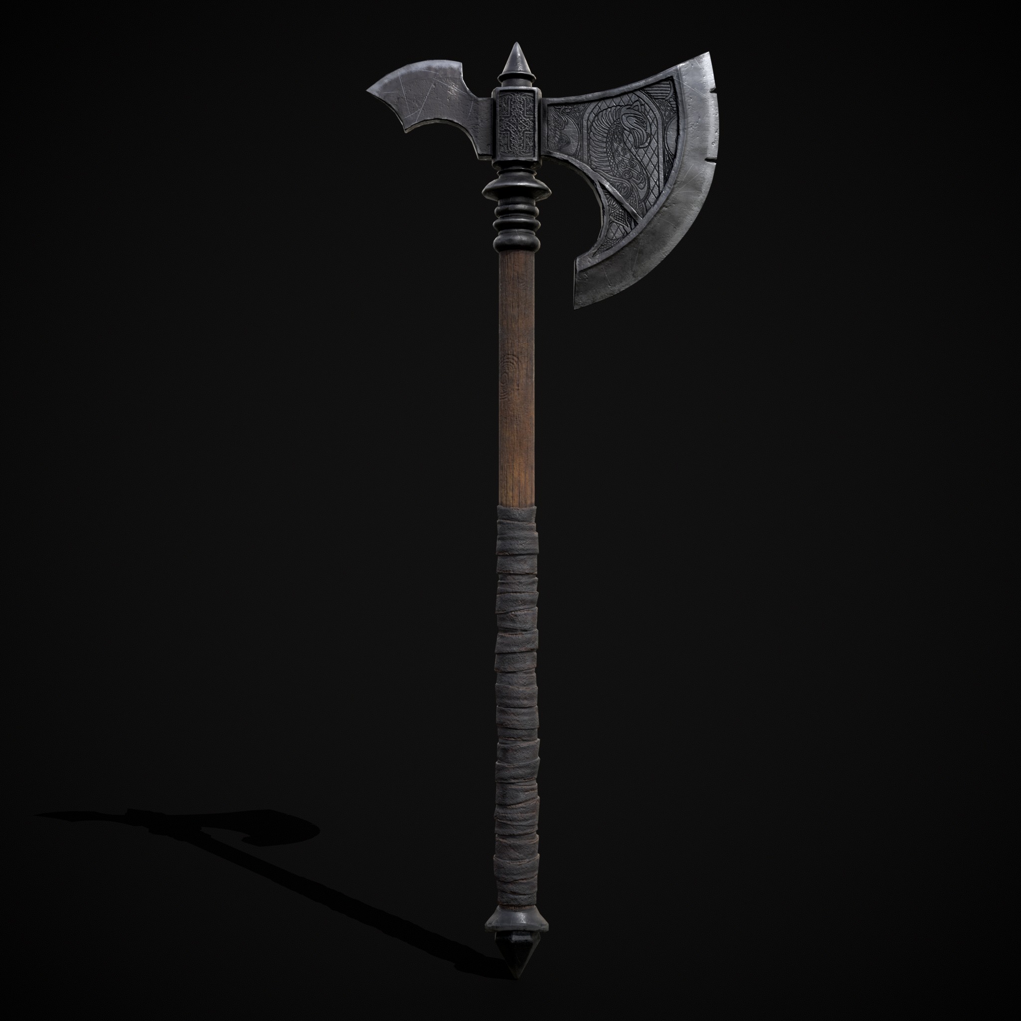 High Quality Viking Weapons Pack Low-poly 3D model_5