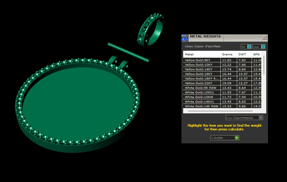 Model 1105  Picture Frame Diamond Pendant  3D print model_8