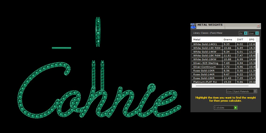 Model 1113 Connie Name Diamond Iced Out Pendant 3D print model_11