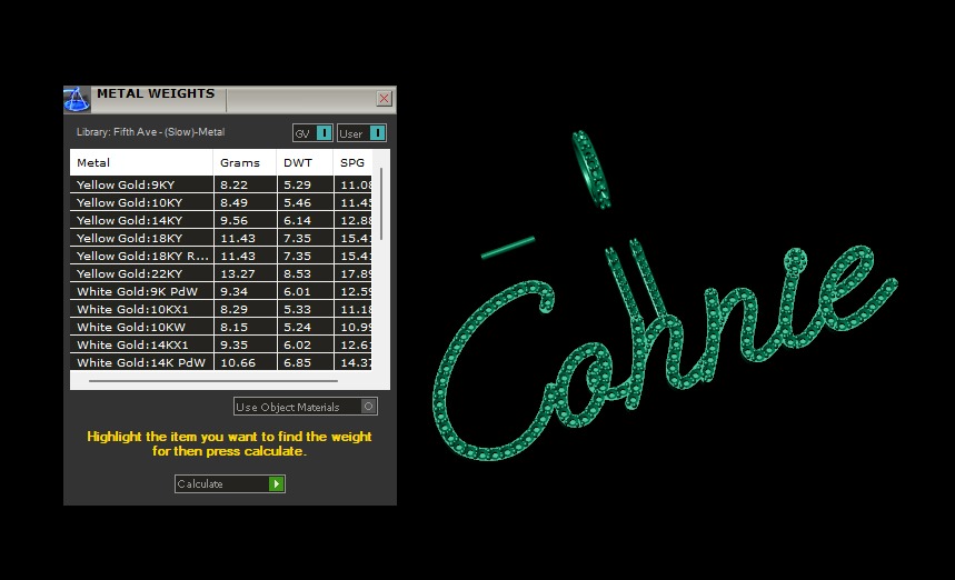 Model 1113 Connie Name Diamond Iced Out Pendant 3D print model_10