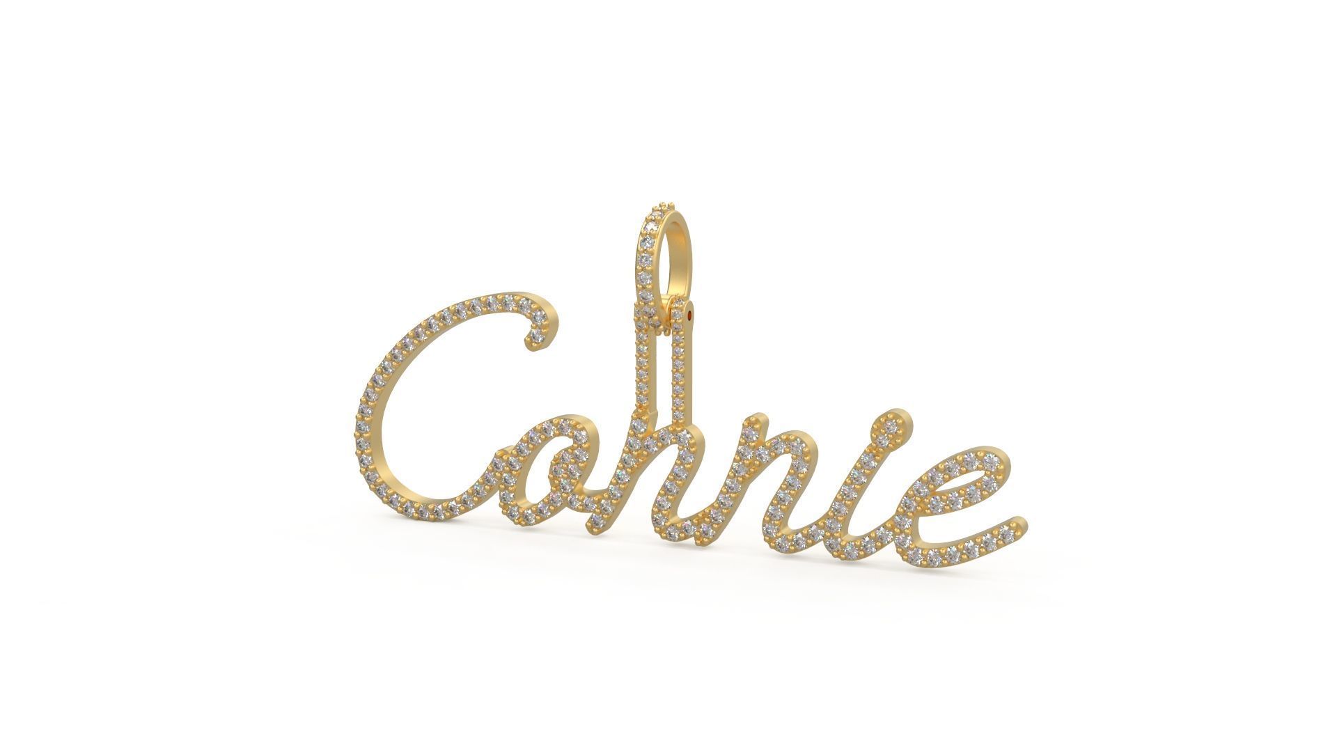 Model 1113 Connie Name Diamond Iced Out Pendant 3D print model_1