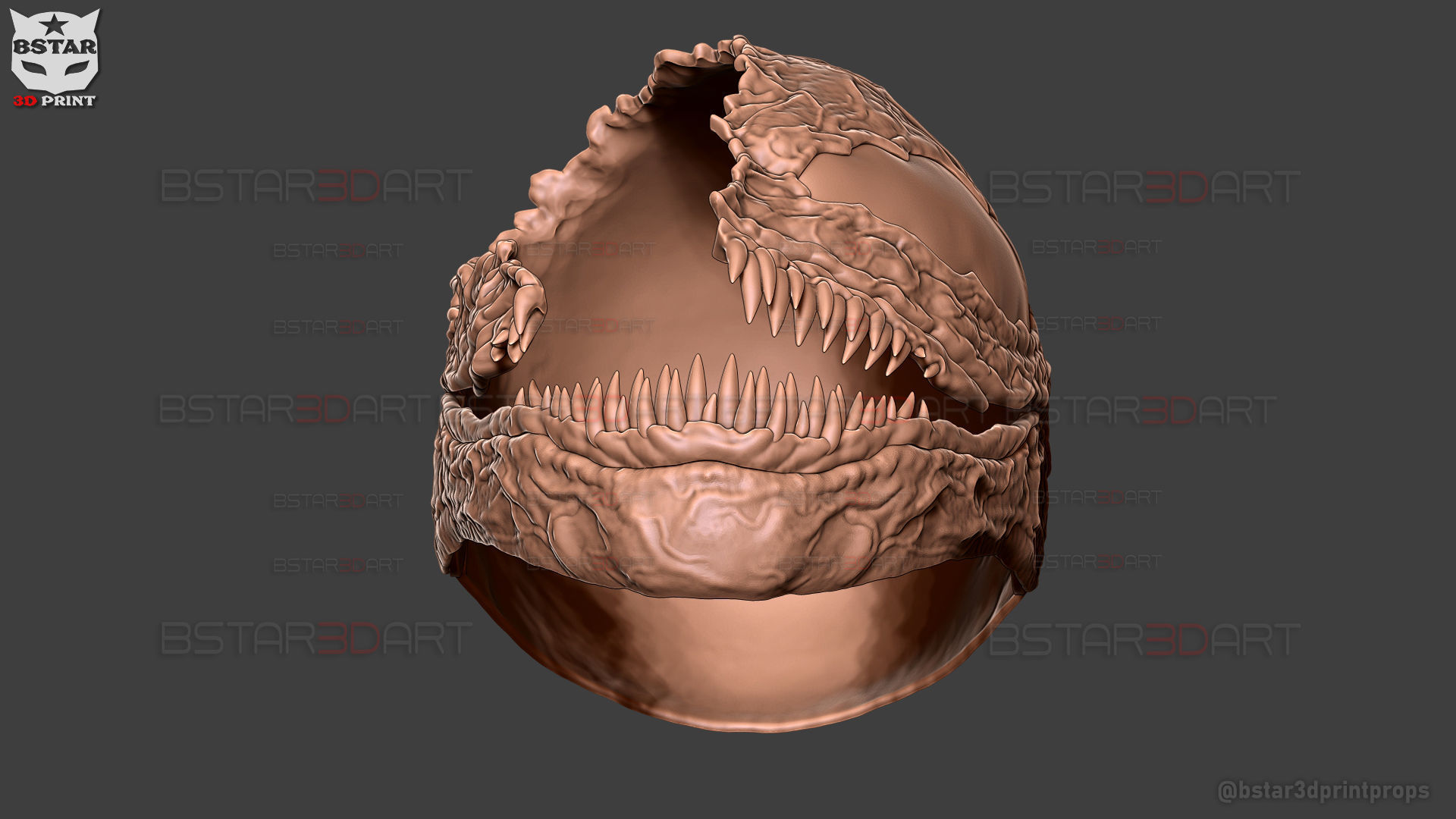 Venom Damaged Helmet Moveable - Marvel Movie 2024 3D print model_30