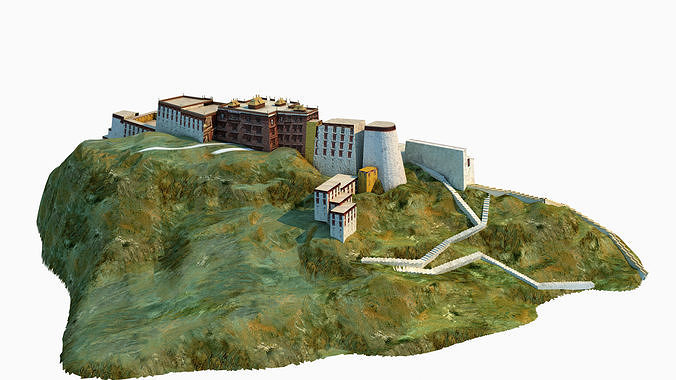 Potala Palace 3D model 7