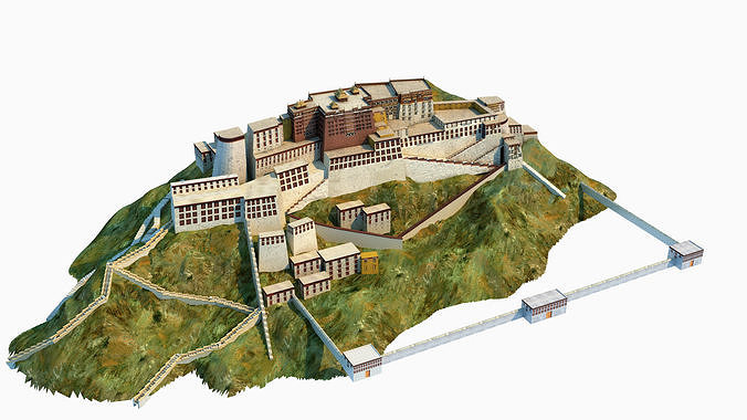 Potala Palace 3D model 6