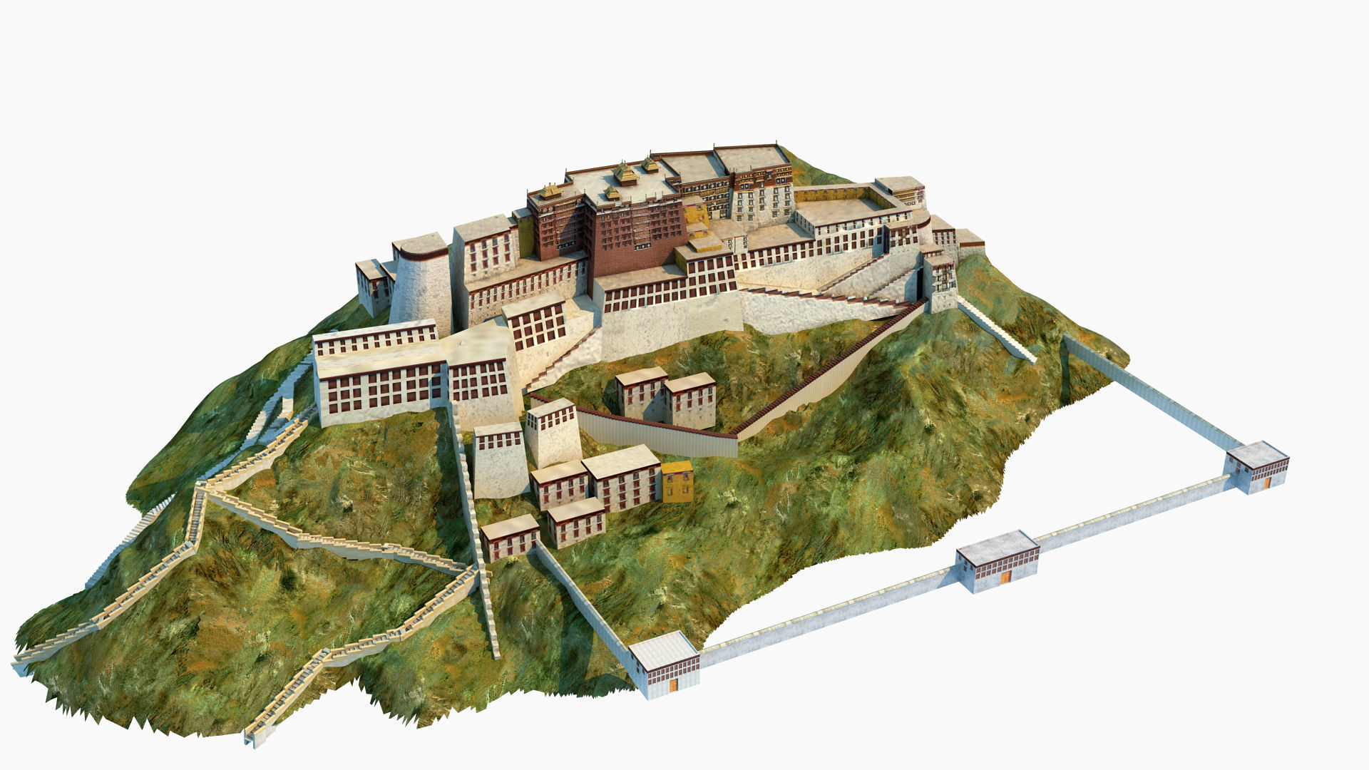 Potala Palace 3D model_5