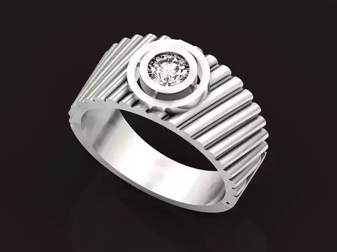 Man ring Wedding Band 1434