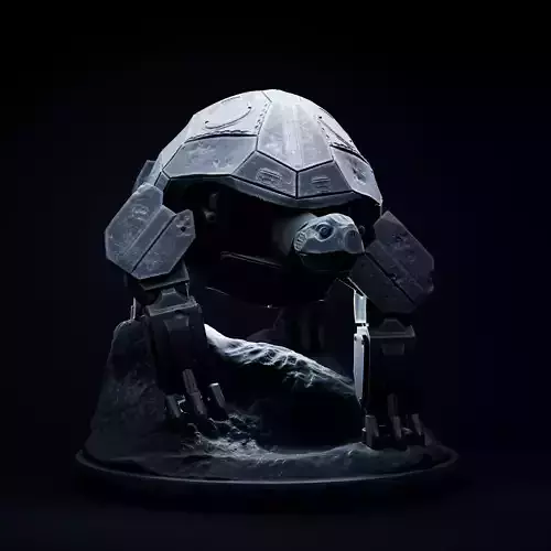 Turtle mecha robot 32mm scale pre-supported 3D print model
