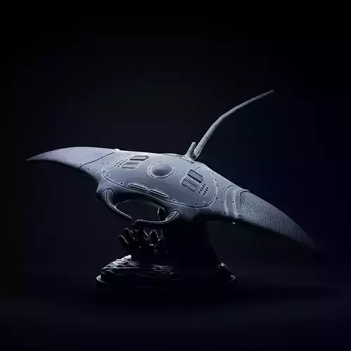 Manta ray mecha robot 32mm scale pre-supported 3D print model