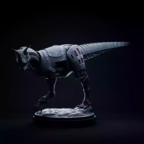 Carnotaurus mecha robot 32mm scale pre-supported dinosaur 3D print model