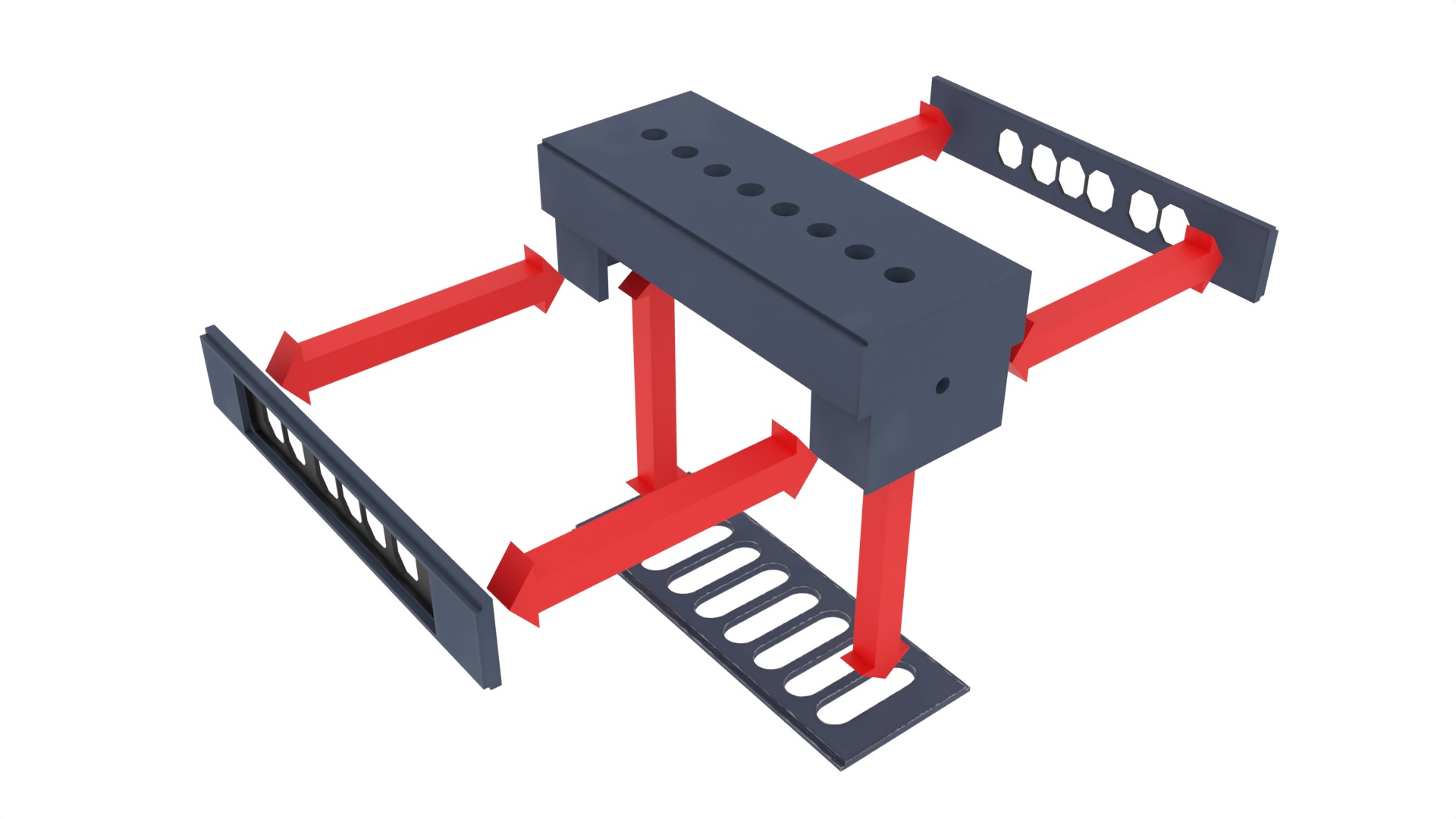 Scarif Hallway Door 1-6 scale Hottoys 3D print model_9