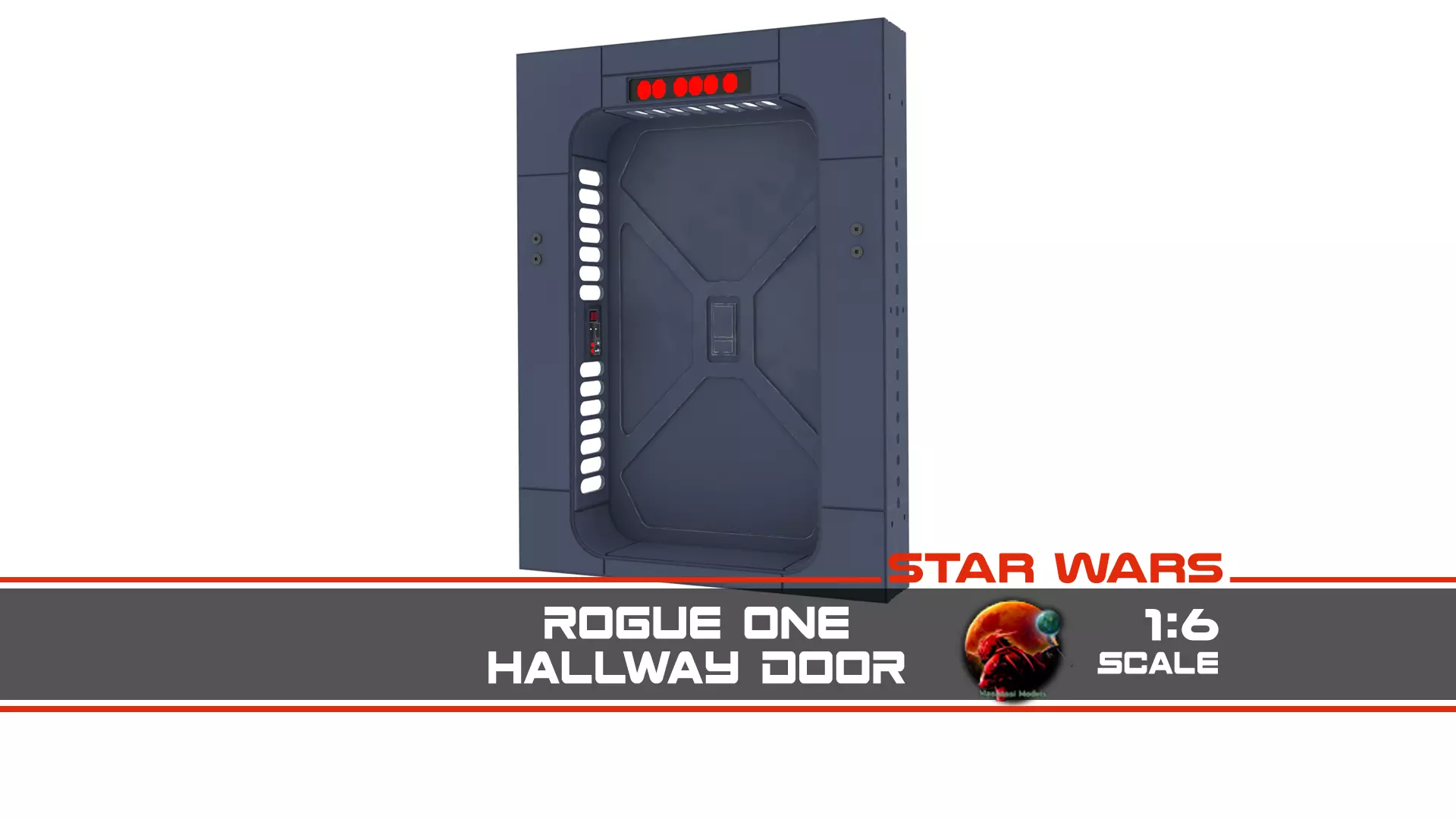 Scarif Hallway Door 1-6 scale Hottoys 3D print model_0