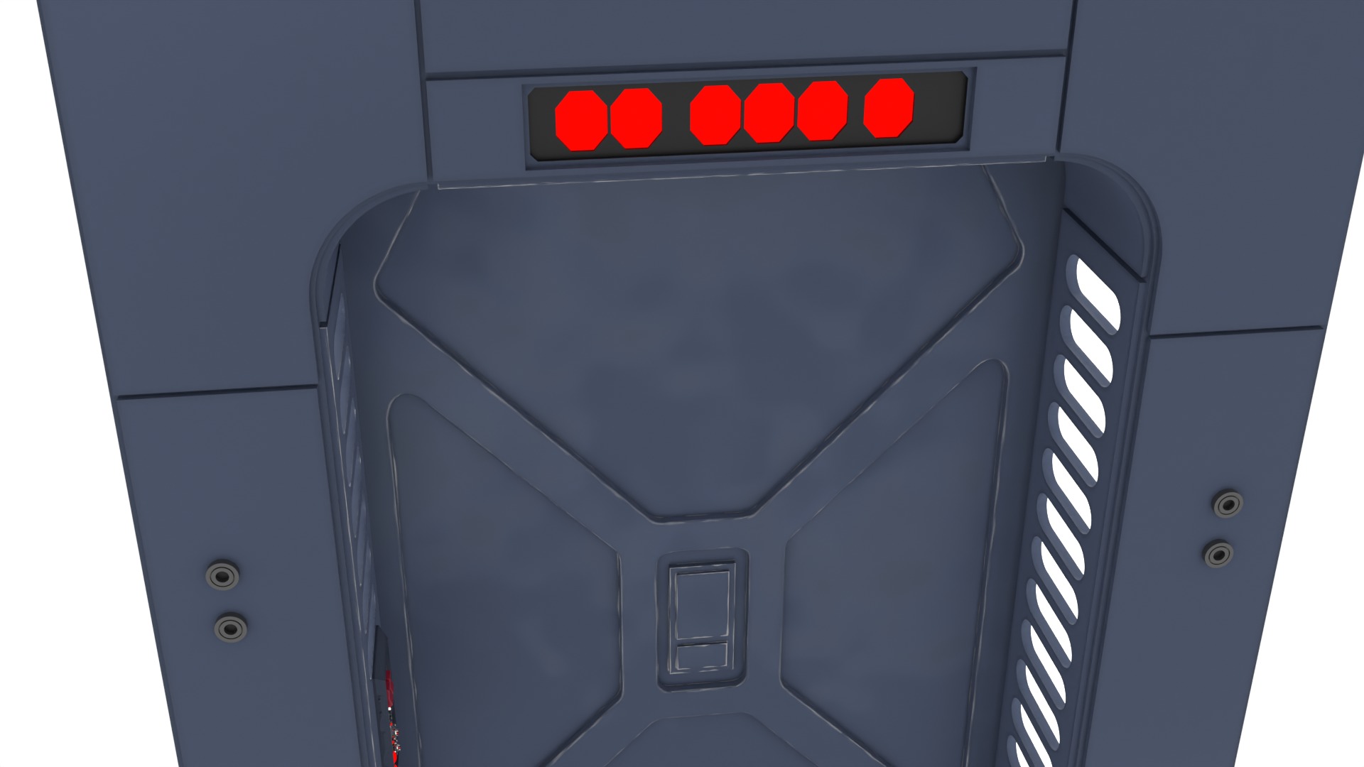 Scarif Hallway Door 1-6 scale Hottoys 3D print model_5