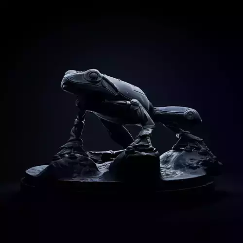 Frog mecha robot 32mm scale pre-supported 3D print model