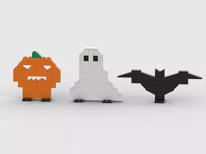 PixelBricks3D - Lego Halloween Trio Set 