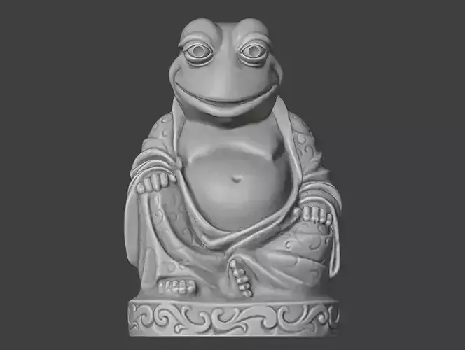 Pepe the Frog Budai 3D Printable Model 3D print model