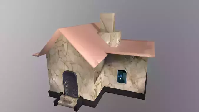 Cartoon House 3D Model