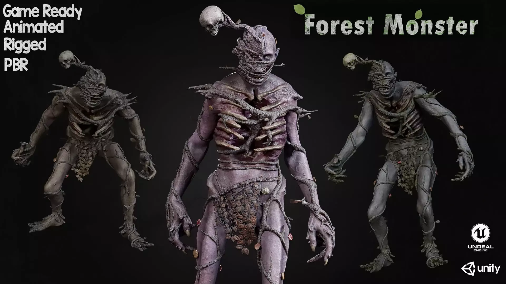 ForestMonster2 Low-poly 3D model_0