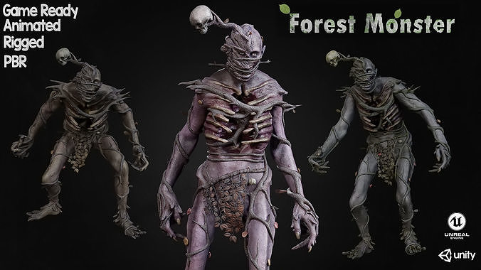ForestMonster2 Low-poly 3D model