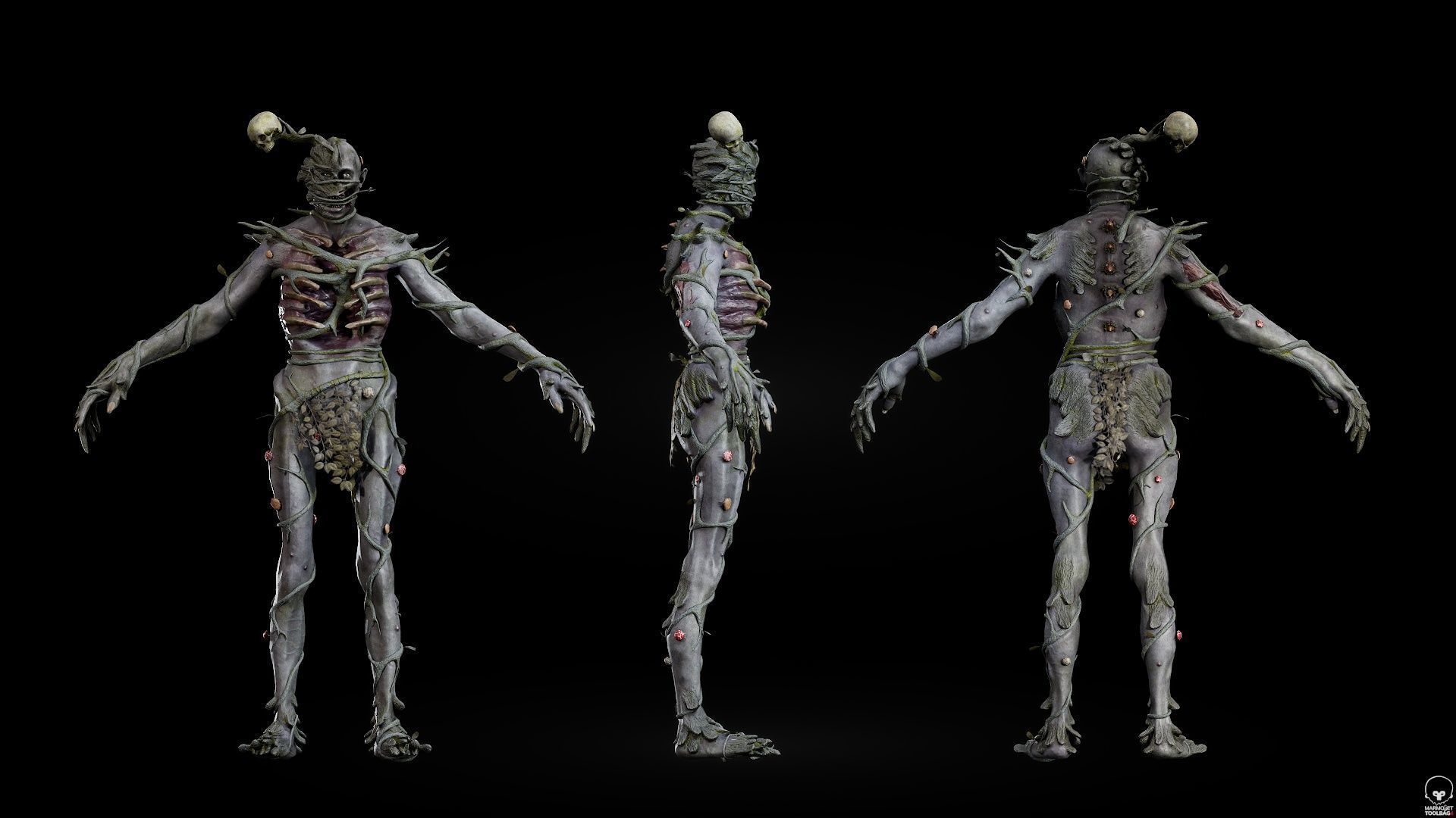 ForestMonster2 Low-poly 3D model_8